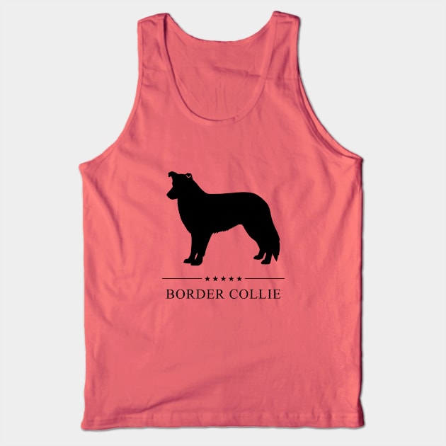 Border Collie Black Silhouette Tank Top by millersye